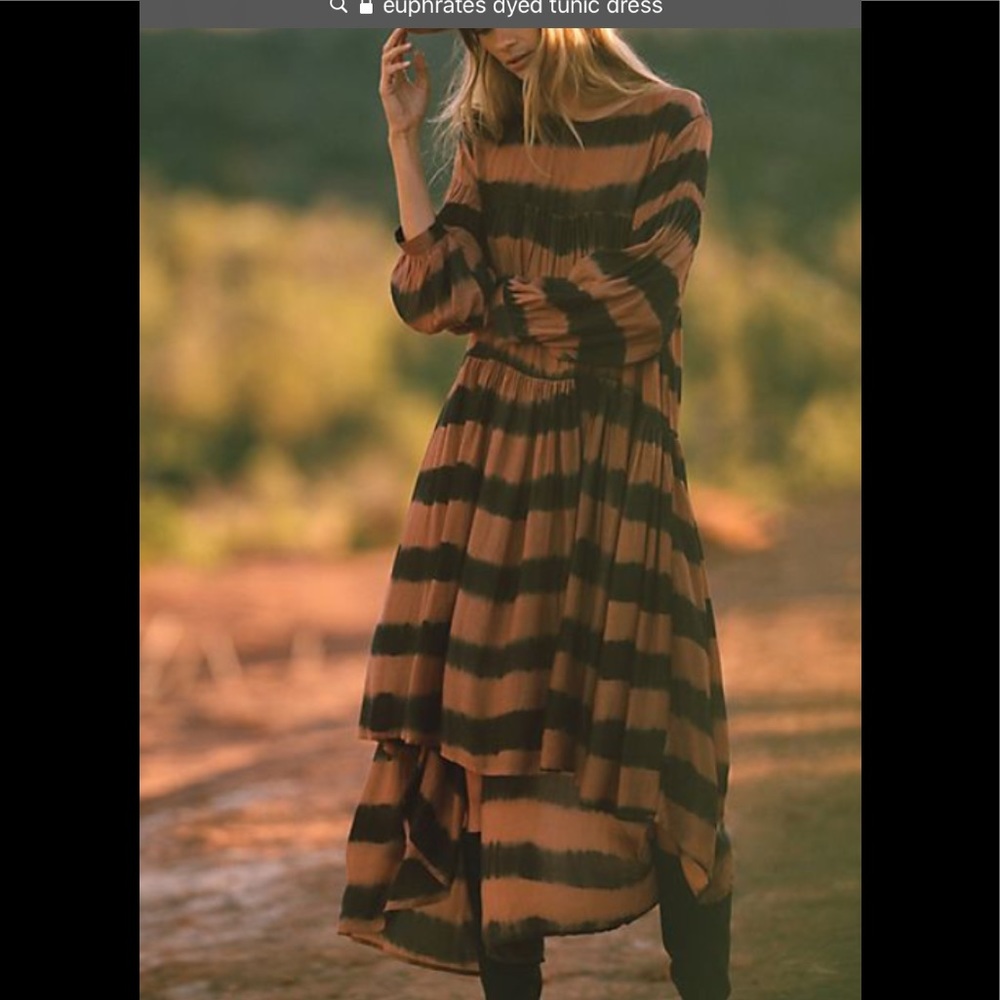 Anthropologie Euphrates Dyed Tunic Dress